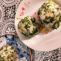 みちばたの花's cooksnap of when they made 大根の葉っぱのおにぎり.