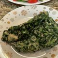 saki1010's cooksnap of when they made ステーキのお供、クリームスピナッチ.