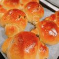 ☆ｺﾘﾗｯｸﾏ☆'s cooksnap of when they made 手ごねで簡単！レーズンロールパン.