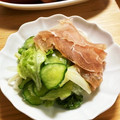 yum＊chim's cooksnap of when they made 生ハムとレタスのさっぱりマリネ.