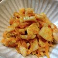 ばたみそーぱん☆'s cooksnap of when they made 鶏皮のピリ辛コチュジャン和え✿.