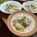 そろそろねんね's cooksnap of when they made 鶏肉とじゃがいもの粒マスタードクリーム煮.