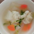 hiro1616's cooksnap of when they made 茨城野菜の水ぎょうざスープ.
