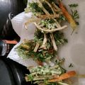 クックYN2IWY☆'s cooksnap of when they made 【葉は捨てないで♪】人参葉のかき揚げ.
