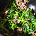 MAYUSHIZU's cooksnap of when they made 【農家のレシピ】ほうれん草と牛肉の炒め物.