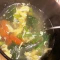 てきもき's cooksnap of when they made ほうれん草とトマトのかき玉スープ.
