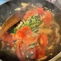 ＿＿は's cooksnap of when they made 卵とトマトの中華風豆苗炒め.