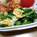 ﾋﾟﾛﾐ♡'s cooksnap of when they made ほうれん草の卵とじ.