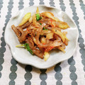 ﾁｲﾁｬﾝﾏﾏ's cooksnap of when they made セロリと蒟蒻のゴマ油炒め.