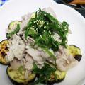ととろ＆めい's cooksnap of when they made 茄子と豚肉と青紫蘇の冷しゃぶを梅ポン酢で.