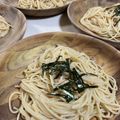 papikun's cooksnap of when they made 簡単！絶品！サイゼリヤ風タラコスパゲティ.