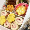 ma⋆__⋆cha's cooksnap of when they made 竹串でお花の卵焼き♪キャラ弁おかずに♪.