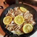 enjoymiami's cooksnap of when they made カキとキノコのレモン焼き.