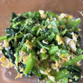 まおの部屋's cooksnap of when they made 簡単美味しい小松菜と炒り卵のおひたし.