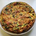 ｸﾏﾘｴ's cooksnap of when they made 苦くない春菊のオープンオムレツ.