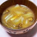 わたさな2016's cooksnap of when they made なめこと白菜の味噌汁♪.