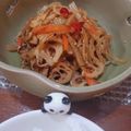 ひっこ's cooksnap of when they made 新ごぼうとハスのキンピラ❀.