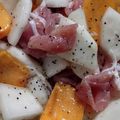 NACHIMAE's cooksnap of when they made 柿とかぶの生ハムサラダ.