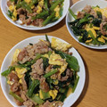 kaiselim's cooksnap of when they made 【楽めし】豚と小松菜とたまごの炒め.