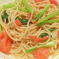 クックM6DK2O☆'s cooksnap of when they made トマトとほうれん草のスパゲティ.