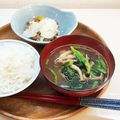 horseland's cooksnap of when they made しめじとほうれん草のみそ汁.