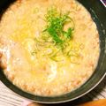 めぐ＊ぴぃ's cooksnap of when they made 簡単早い！ふわふわオートミール納豆粥.