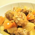 イエローバード's cooksnap of when they made 豚コマ団子と大根のオイスターソース炒め.