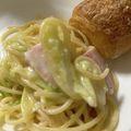 あむろ385's cooksnap of when they made キャベツと鳥胸肉のレモンクリームパスタ.