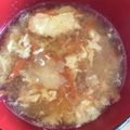 かずくん☆'s cooksnap of when they made ランチに＊ 玉ねぎ 人参 卵の スープ♪.