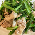 toshio39's cooksnap of when they made 小松菜と豚バラの中華炒め.