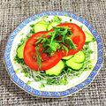 SP♪'s cooksnap of when they made トマトのサラダ☆青じそがけ.