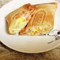 さくらん餅's cooksnap of when they made キャベツとハムエッグのホットサンド.