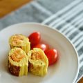 マルんちの丸顔's cooksnap of when they made 金時人参を卵巻き焼き.