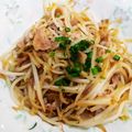 つよまり's cooksnap of when they made 豚ともやしの鶏ガラポン酢炒め.