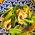 TASままん's cooksnap of when they made ちくわと小松菜の鶏ガラ醤油炒め.