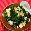 マルんちの丸顔's cooksnap of when they made ケールと豆腐のヘルシー炒め.