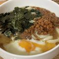 たんぱる's cooksnap of when they made 簡単すぎる温かい納豆うどん.