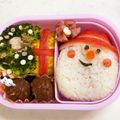 Phoo00's cooksnap of when they made キャラ弁＊簡単♪クリスマスサンタ弁当.