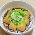しかたん♫'s cooksnap of when they made カリカリ厚揚げ揚げ出し豆腐風ねぎポン酢.