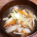 みーこ 's cooksnap of when they made きのこと鶏の味噌バター絶品汁.