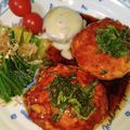 Mie（みぃ）'s cooksnap of when they made 豆腐と鶏ひき肉だけで簡単つくねハンバーグ.