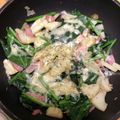 やーしー's cooksnap of when they made ポテトとベーコンとほうれん草のチーズ焼き.