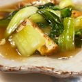 よしよしのキッチン☆'s cooksnap of when they made チンゲン菜と油揚げの炒め煮.