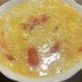 Yokchina's cooksnap of when they made トマトと卵の中華すいとん　嘎达汤.