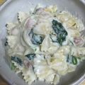 クック8FWSKA☆'s cooksnap of when they made ファルファッレのクリームソース.