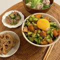 mana6609's cooksnap of when they made サーモンポキ風どんぶり.