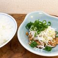 horseland's cooksnap of when they made 簡単♡納豆に釜揚げ白魚♡.