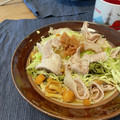 みみず◎'s cooksnap of when they made ☼梅なめこおろしと冷やしゃぶのおそば.