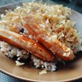 おらんでう～たん's cooksnap of when they made 体力ゼロでも作れるウインナー目玉焼き丼.