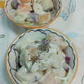 赤い電話's cooksnap of when they made さつまいもと柿のヨーグルトサラダ.